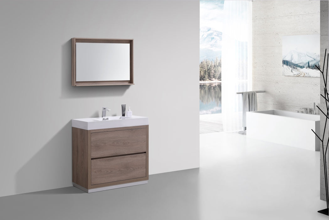 KubeBath Bliss 36" Freestanding Modern Bathroom Vanity