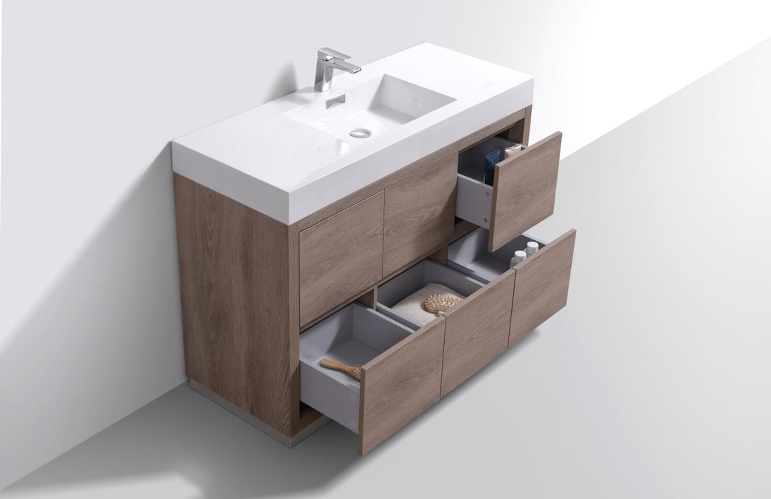 KubeBath Bliss 48" Freestanding Modern Bathroom Vanity