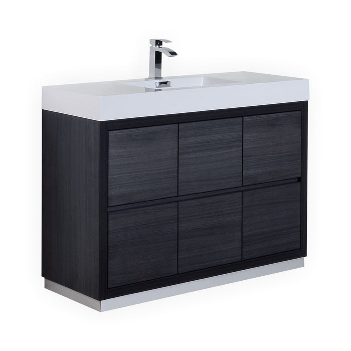 KubeBath Bliss 48" Freestanding Modern Bathroom Vanity