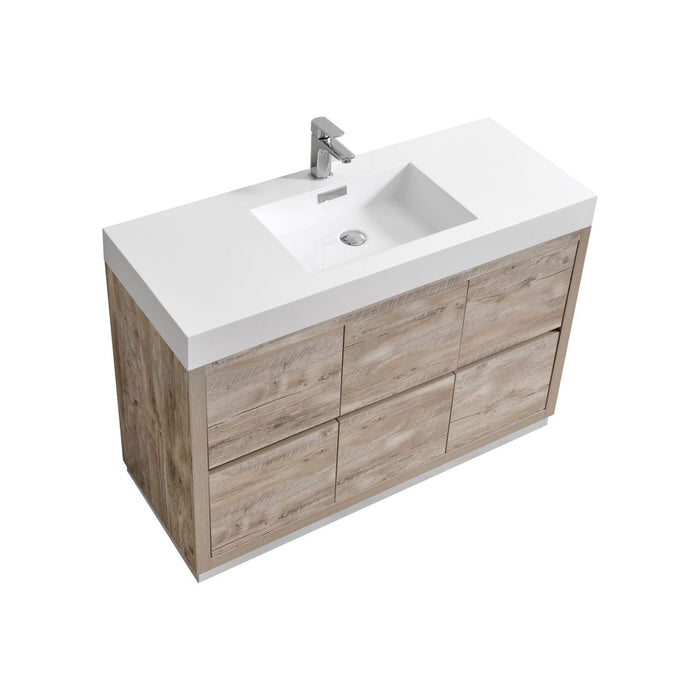KubeBath Bliss 48" Freestanding Modern Bathroom Vanity