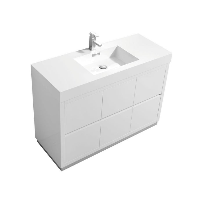 KubeBath Bliss 48" Freestanding Modern Bathroom Vanity