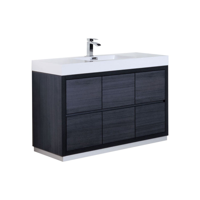 KubeBath Bliss 60" Single Sink Freestanding Modern Bathroom Vanity