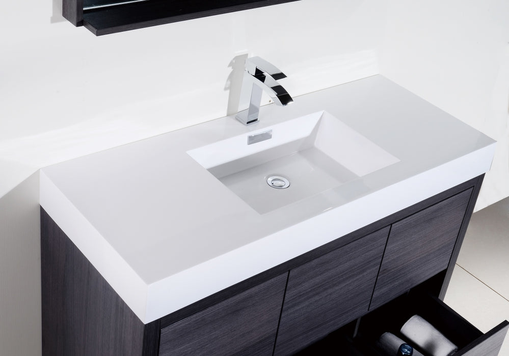 KubeBath Bliss 60" Single Sink Freestanding Modern Bathroom Vanity