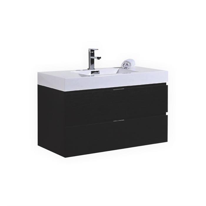 KubeBath Bliss 40" Wall Mount Modern Bathroom Vanity
