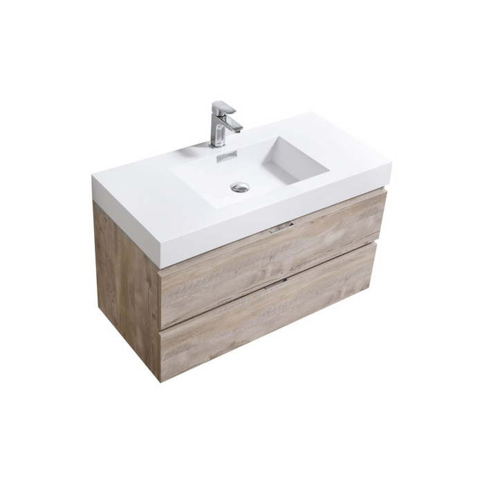 KubeBath Bliss 40" Wall Mount Modern Bathroom Vanity