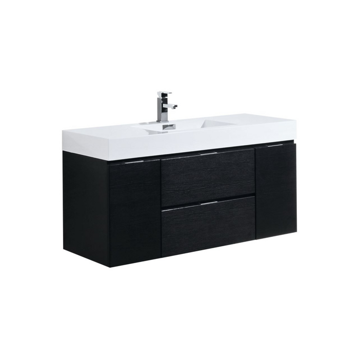 KubeBath Bliss 48" Wall Mount Modern Bathroom Vanity
