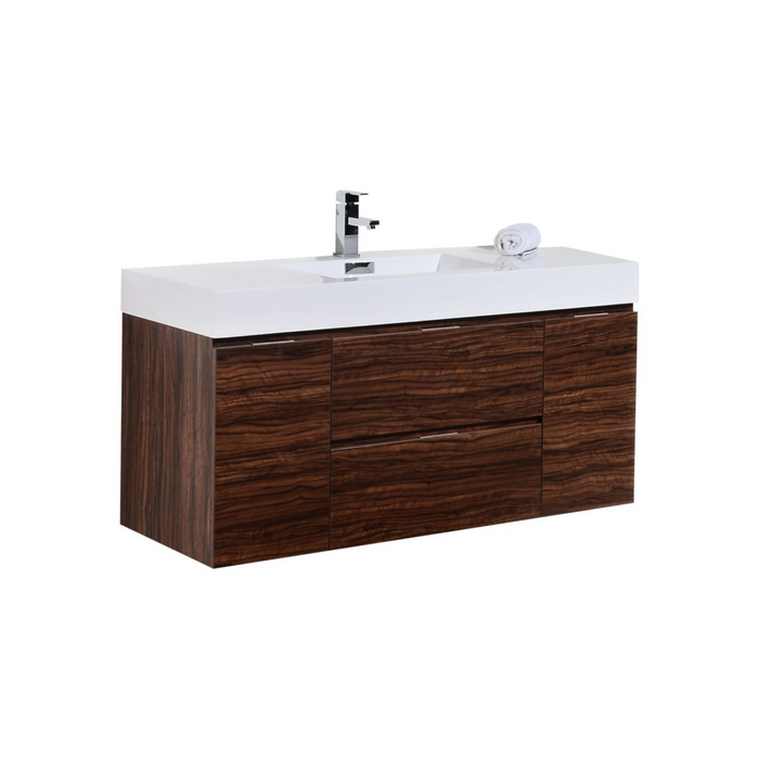 KubeBath Bliss 48" Wall Mount Modern Bathroom Vanity