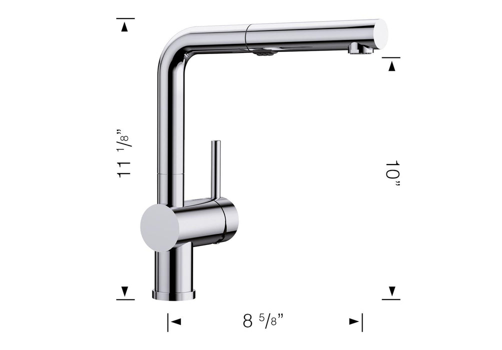 Blanco Linus Pull-Out 1.5 GPM Low Flow Kitchen Faucet