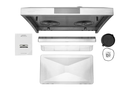 Hauslane 30" UC-PS38 Chef 950 CFM Ducted Stainless Steel Undercabinet Range Hood