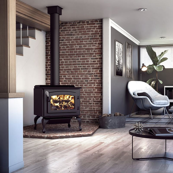 Drolet Escape 1800 Wood Burning Stove On Legs DB03105