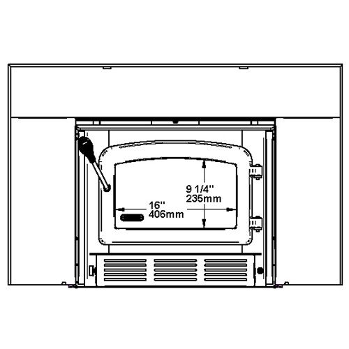 Drolet Escape 1800-I Wood Insert Trio (35 FT) DB03128K