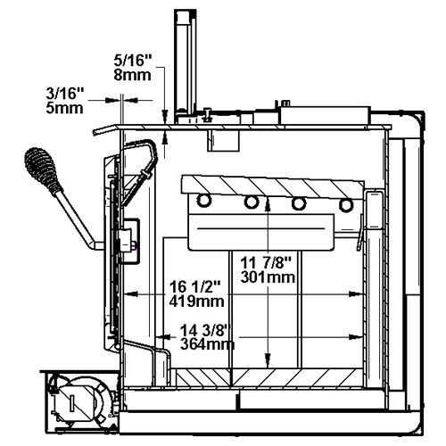 Drolet Escape 1800-I Wood Insert Trio (35 FT) DB03128K