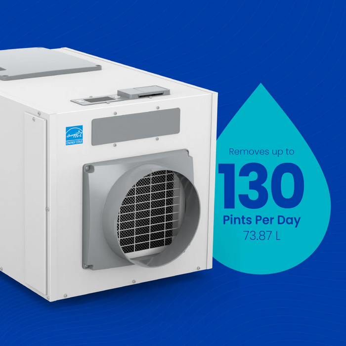 Aprilaire E130W Dehumidifier, Wi-Fi Enabled 130 Pints/day for CrawlSpaces & Basements
