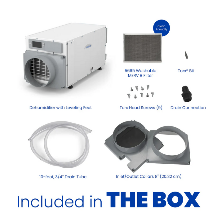 Aprilaire E070W Dehumidifier, Wi-Fi Enabled 70 pints/day for CrawlSpaces & Basements