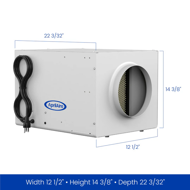 Aprilaire 300 Self-Contained Fan Powered Flow-Through Manual Control Humidifier