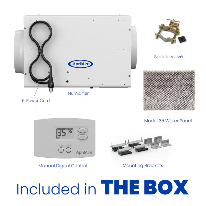 Aprilaire 300 Self-Contained Fan Powered Flow-Through Manual Control Humidifier