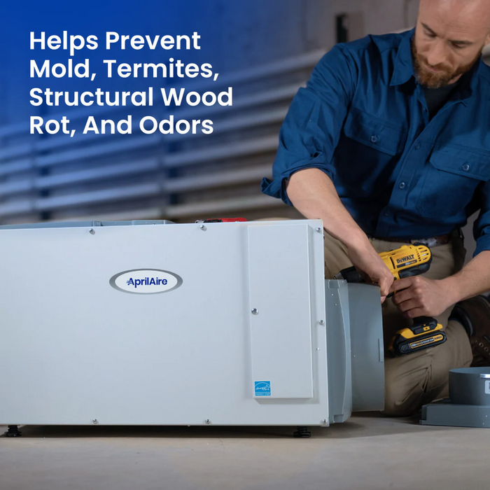 Aprilaire E070W Dehumidifier, Wi-Fi Enabled 70 pints/day for CrawlSpaces & Basements