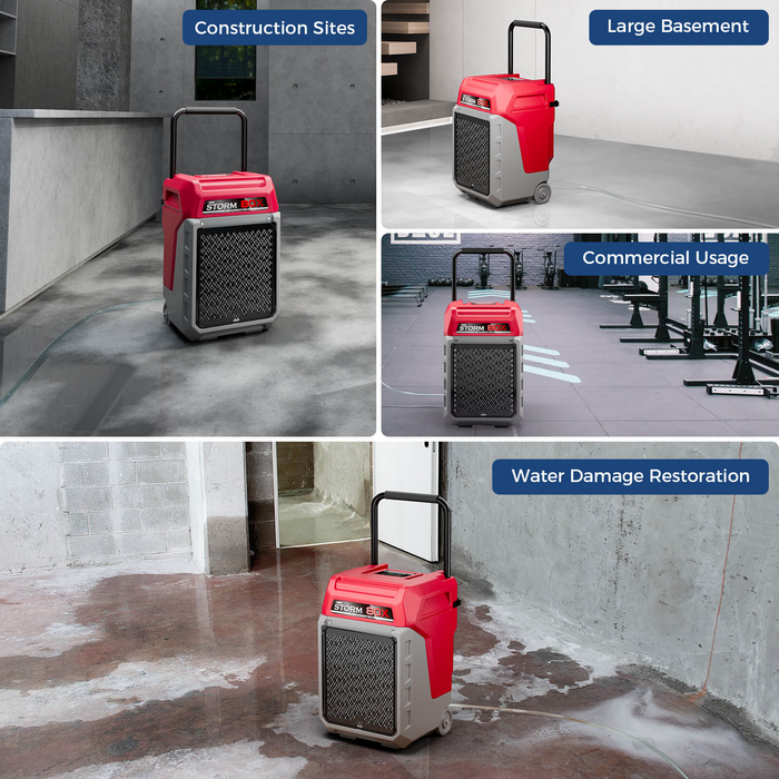AlorAir Storm 80X Commercial Dehumidifier – 170 PPD Industrial Basement & Water Damage Restoration Unit