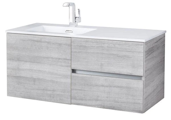Cutler Kitchen & Bath Beachwood Collection SOHO 42 inch Wall Mount Modern Bathroom Vanity FV BW SOHO42