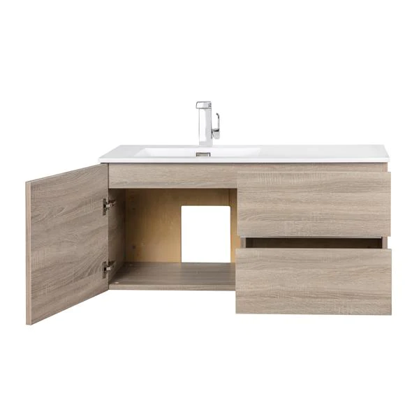 Cutler Kitchen & Bath Beachwood Collection DORATO 42 inch Wall Mount Modern Bathroom Vanity FV BW DORATO42