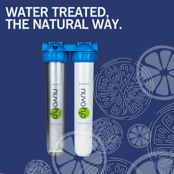 NuvoH2O Home Duo Water Softener & Taste Filter Bundle with Replacement Cartridge Set