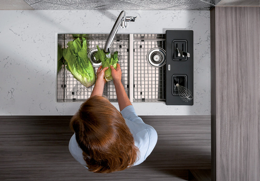 Blanco QUATRUS U 1¾ Double Bowl Stainless Steel Kitchen Sink