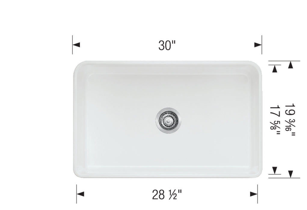 Blanco CERANA Ceramic/Fireclay Farmhouse Kitchen Sink - 401428