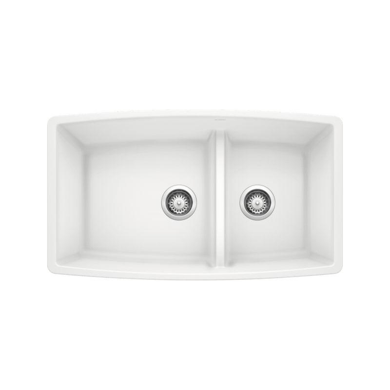Blanco PERFORMA U 1¾ Low Divide Double Bowl SILGRANIT Undermount Kitchen Sink