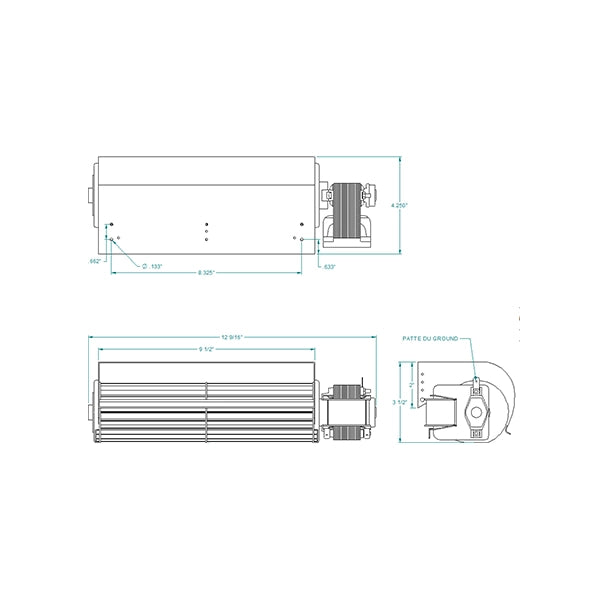 Osburn 44070 Single Cage Crossflow Blower
