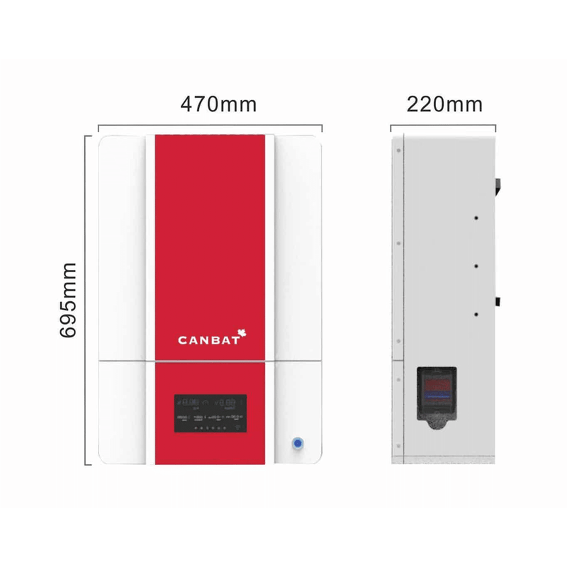 Canbat 48V 120AH LiFePO4 Lithium Battery - CLI120-48