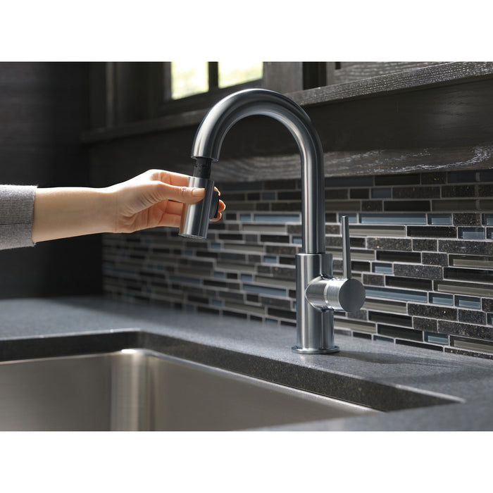 Delta TRINSIC Single Handle Pull-Down Bar/Prep Faucet