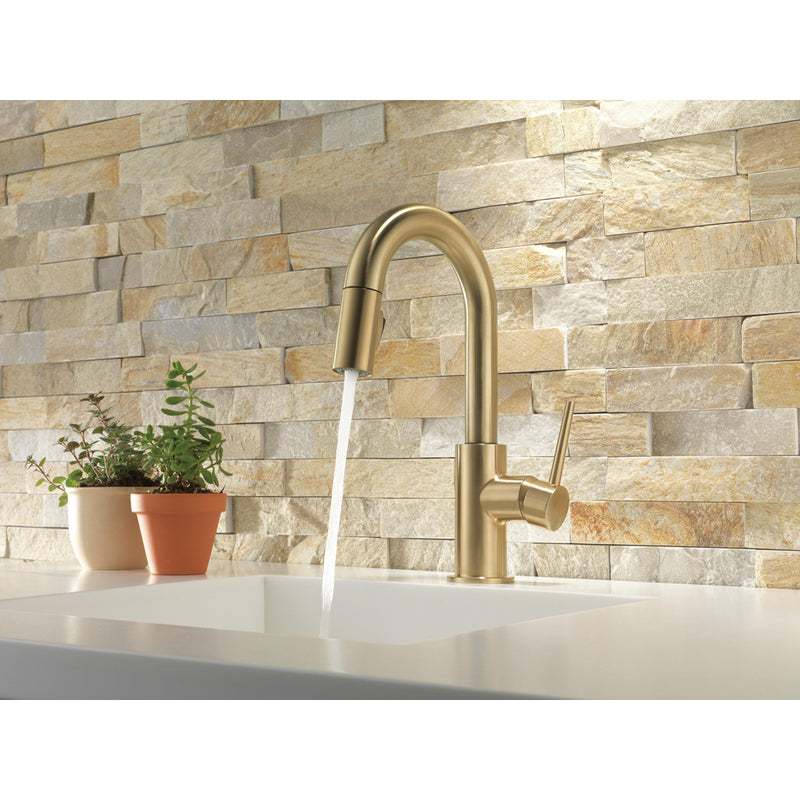 Delta TRINSIC Single Handle Pull-Down Bar/Prep Faucet