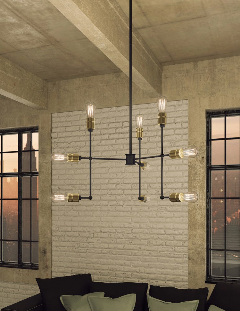 Artcraft Lighting Jersey 9-Light Chandelier AC10589VB