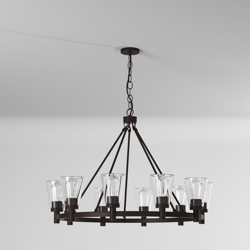 Artcraft Lighting Clarence 10-Light Chandelier AC10760OB