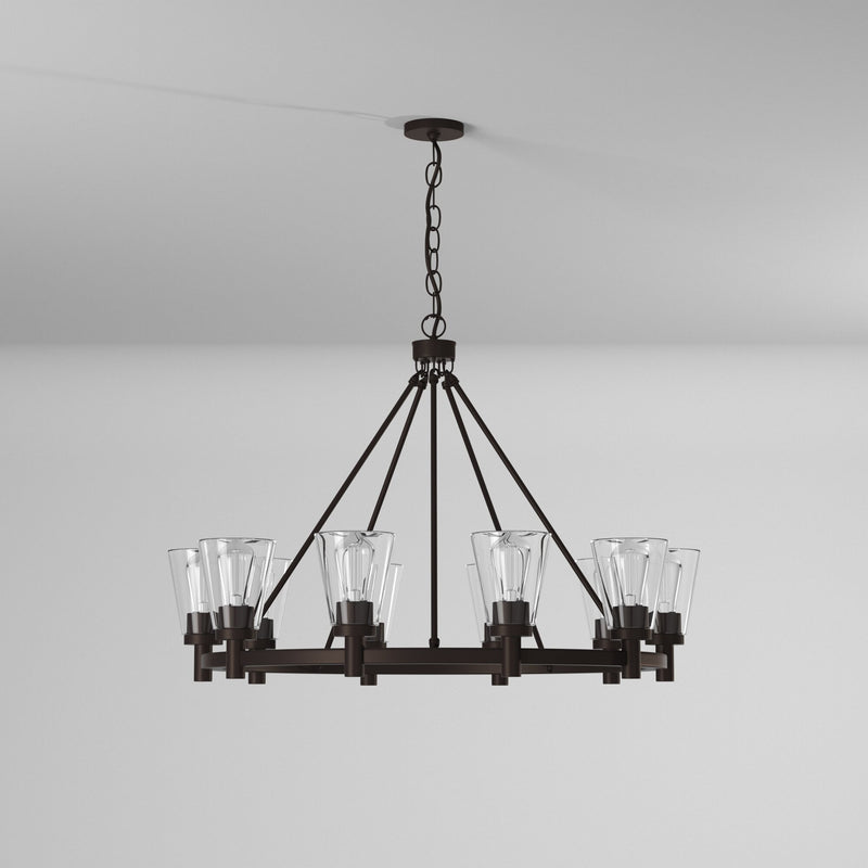 Artcraft Lighting Clarence 10-Light Chandelier AC10760OB