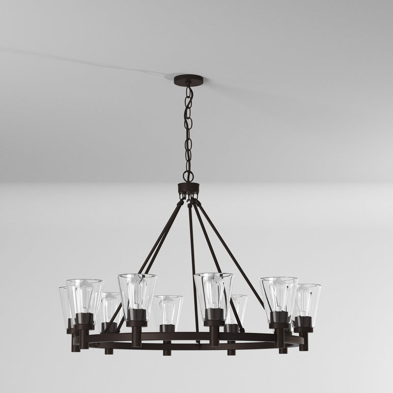 Artcraft Lighting Clarence 10-Light Chandelier AC10760OB