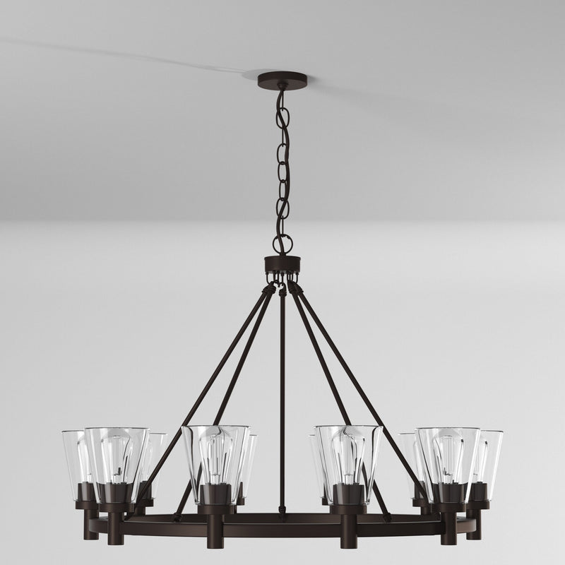 Artcraft Lighting Clarence 10-Light Chandelier AC10760OB