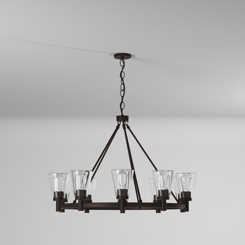 Artcraft Lighting Clarence 10-Light Chandelier AC10760OB