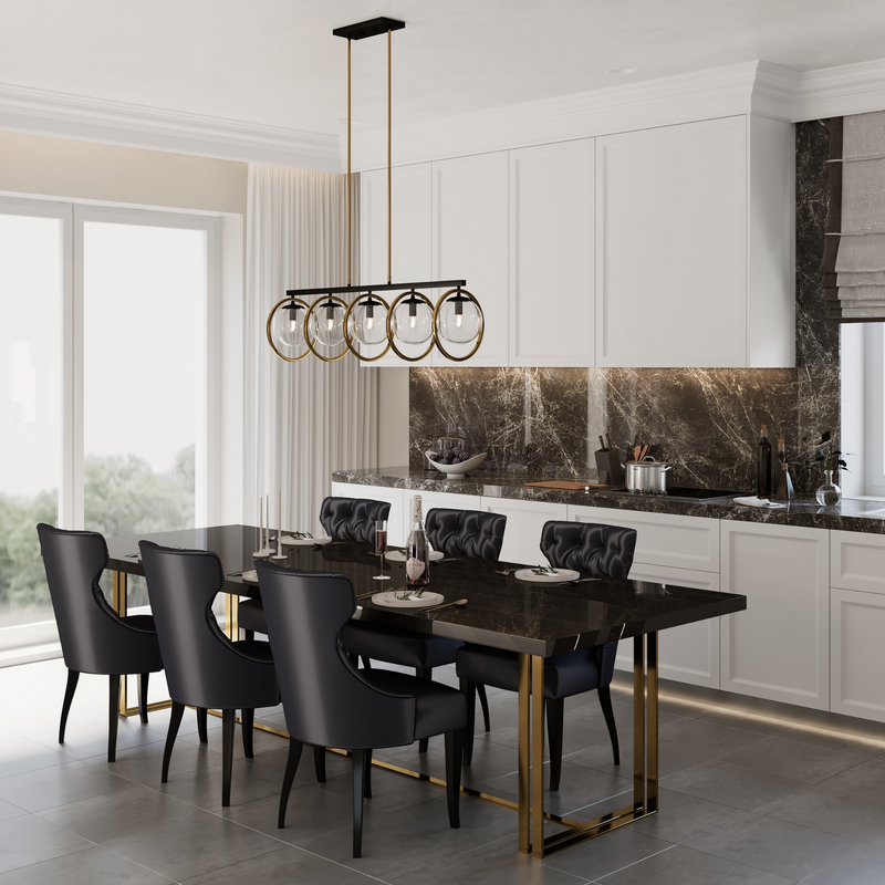Artcraft Lighting Lugano 5 Light Island Light AC10896VB