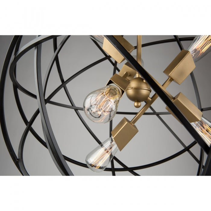 Artcraft Lighting Orbit Collection 6 Light Chandelier AC10956