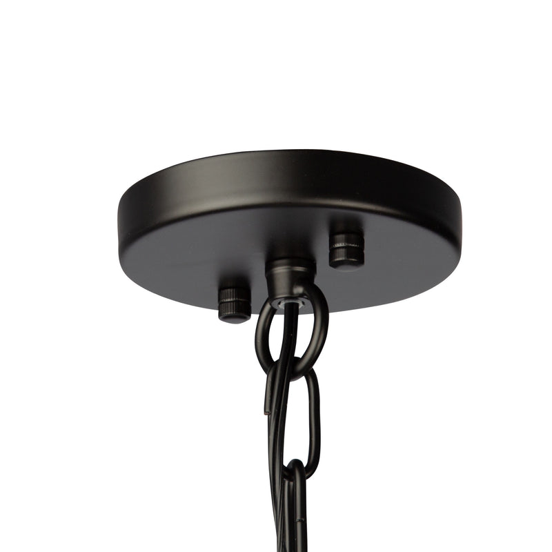Artcraft Lighting Roxton 4 Light Chandelier (Matte Black & Polished Nickel) AC11204PN