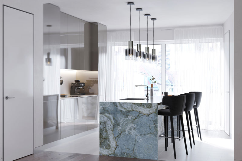 Artcraft Lighting Henley 1 Light Pendant (Satin Black & Smoke Glass) AC11520SM