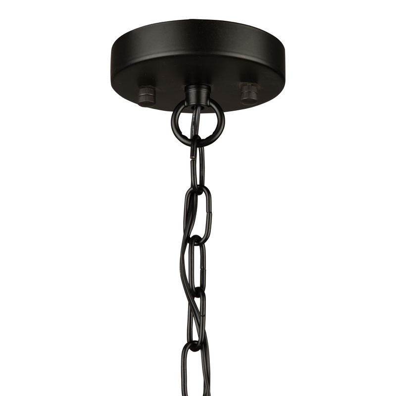 Artcraft Lighting Perris Collection 3 Light Rattan Chandelier AC11713BK