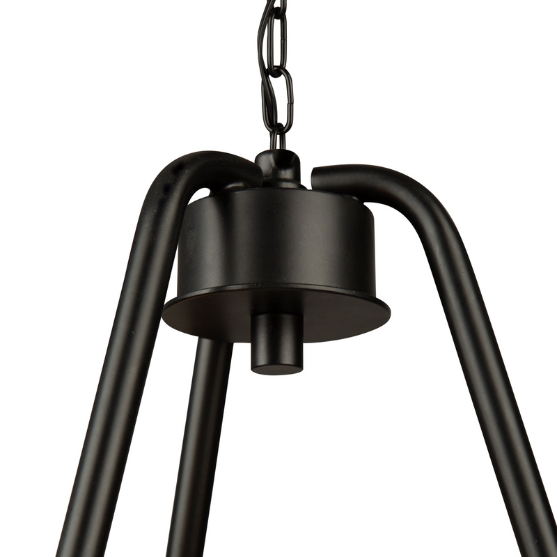 Artcraft Lighting Perris Collection 3 Light Rattan Chandelier AC11713BK