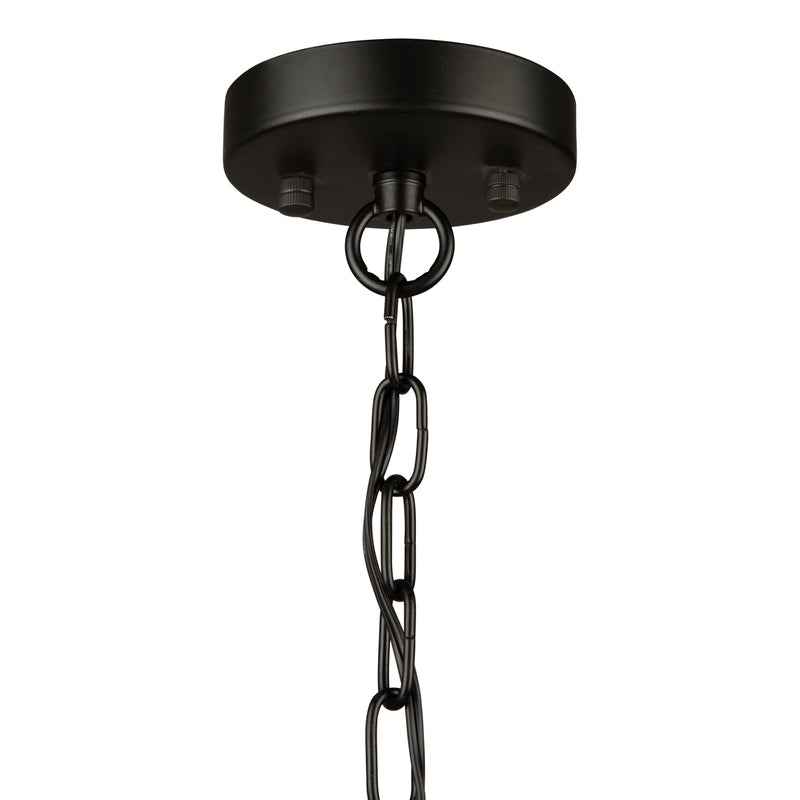 Artcraft Lighting Perris Collection 8 Light Rattan Chandelier AC11718BK