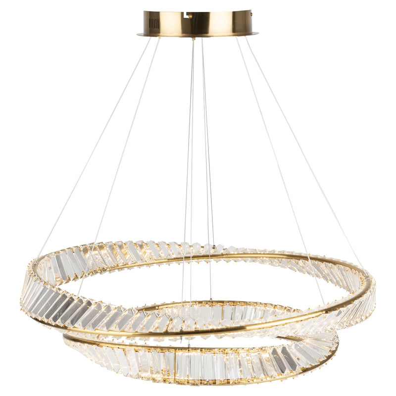 Artcraft Lighting Stella Collection 65W LED Brushed Brass Chandelier AC6723BB