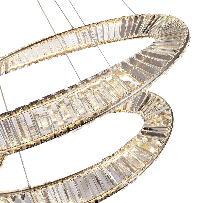 Artcraft Lighting Stella Collection 90W LED Satin Nickel Chandelier AC6723SN
