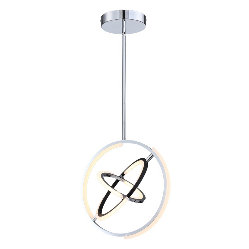 Artcraft Lighting AC6740PN 17" Trilogy Collection LED Pendant Light