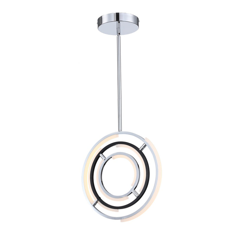 Artcraft Lighting AC6740PN 17" Trilogy Collection LED Pendant Light