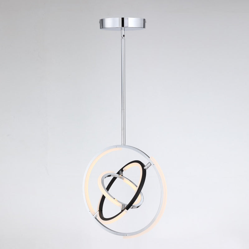 Artcraft Lighting AC6740PN 17" Trilogy Collection LED Pendant Light